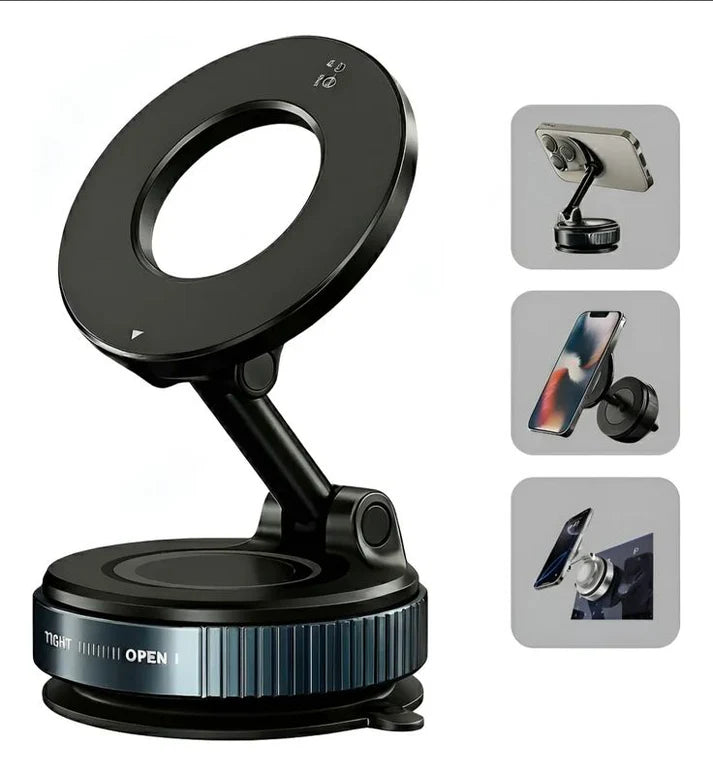 Car Phone Holder | 360° Magnetic With Strong Suction Base