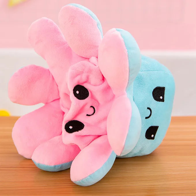 Reversible Flip Octopus Plush Stuffed Toy