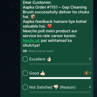 WhatsApp review from Mrs. Naheed Tabassum