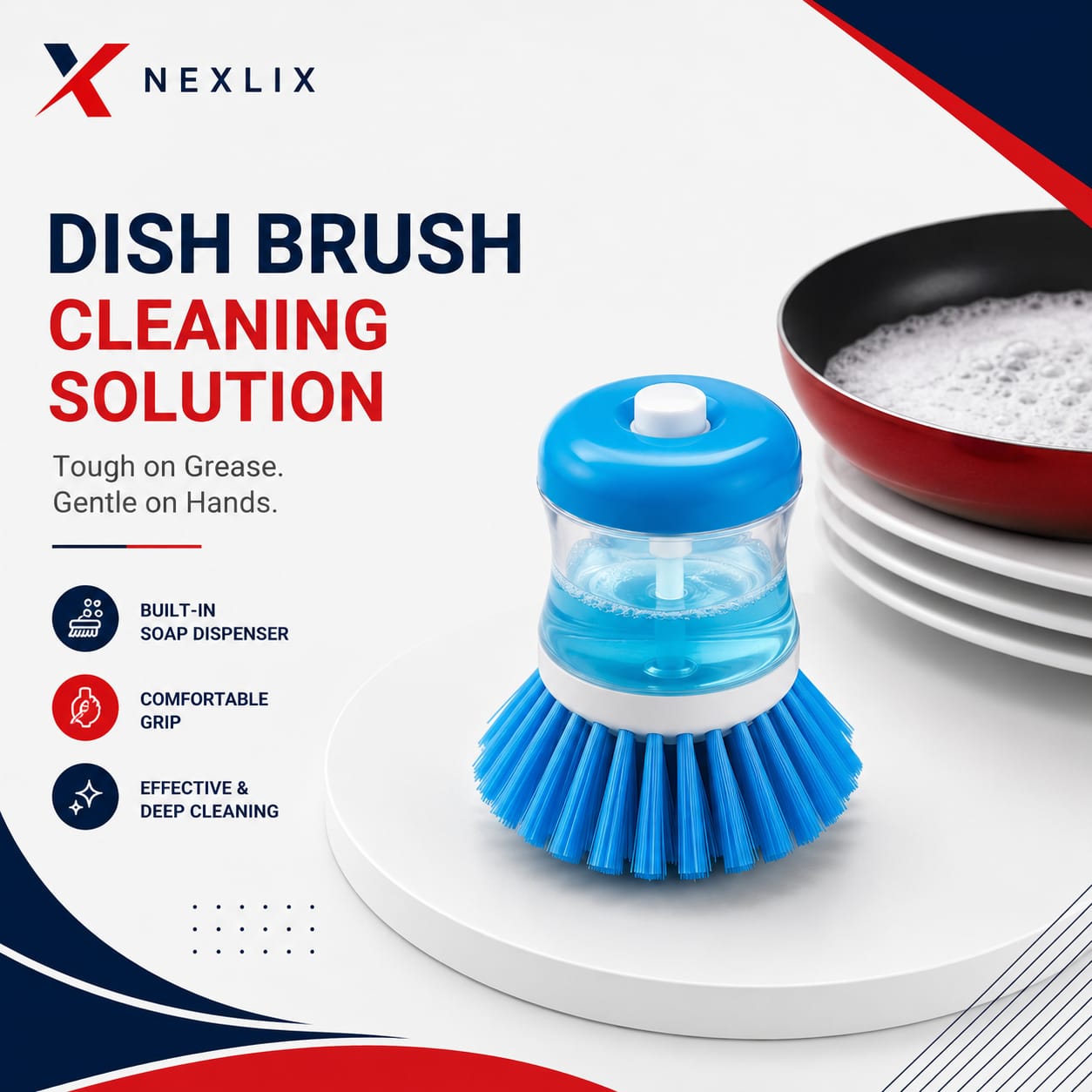 Kitchen Dishwasher Brush