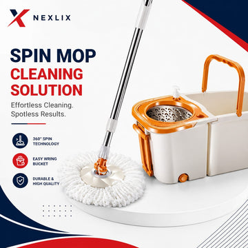 Multi-Functional Spin Mop | 360° Rotating
