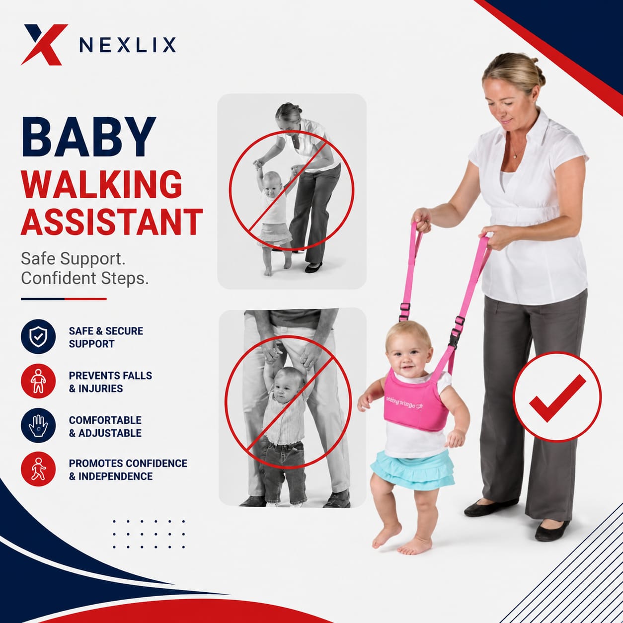 Learning Walking Baby Belt | Comfortable and Supportable