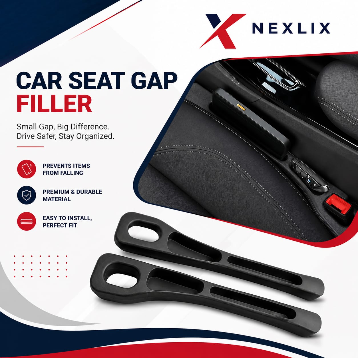 Car Seat Gap Filler (2 PCS)