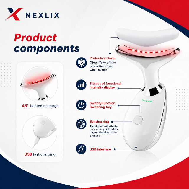 LED Face & Neck Wrinkle Massager