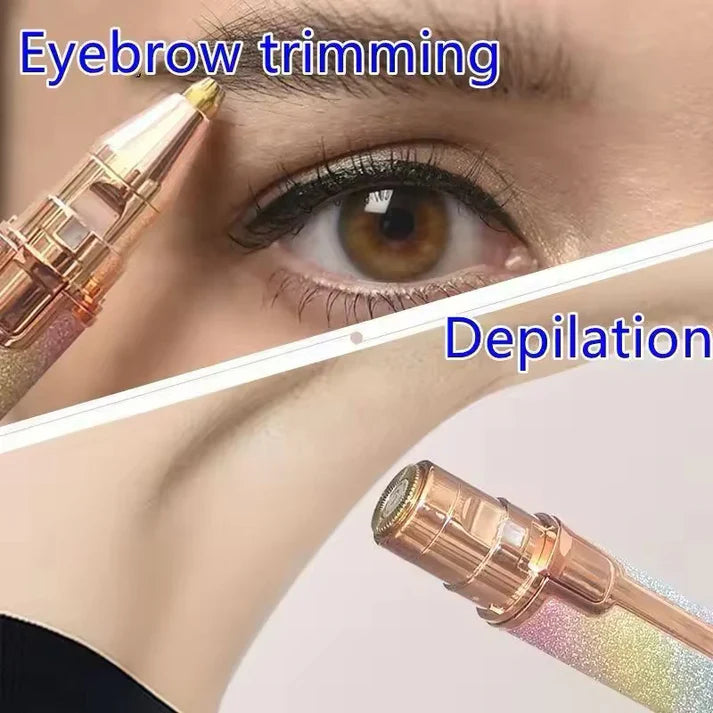 2 in 1 Electric Eyebrow Trimmer | Compact & Rechargeable