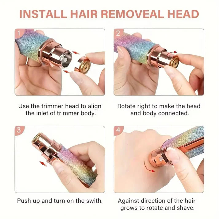 2 in 1 Electric Eyebrow Trimmer | Compact & Rechargeable