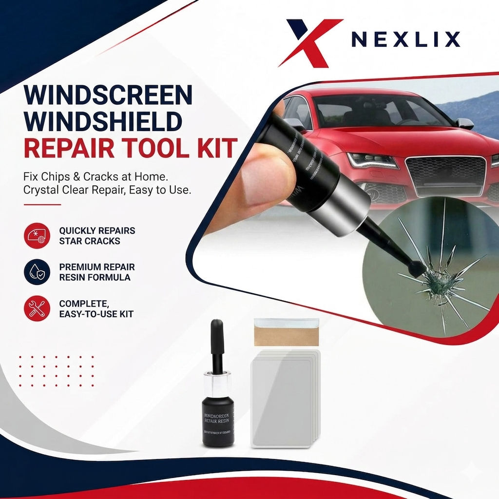 Glass Crack Nano Repair Fluid | For Car Windshield