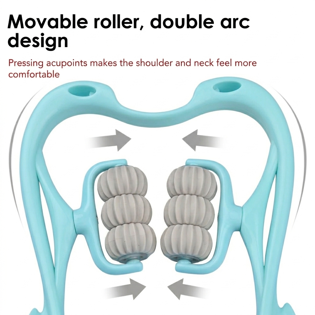 Neck & Spine Massager | Multifunctional Manual Massage Tool