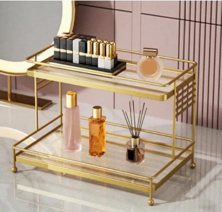 Luxury | Gold Cosmetic Organizer Rack